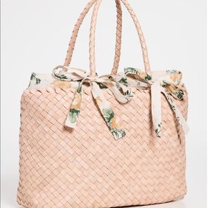 Loeffler Randall large woven Kasey tote NWT